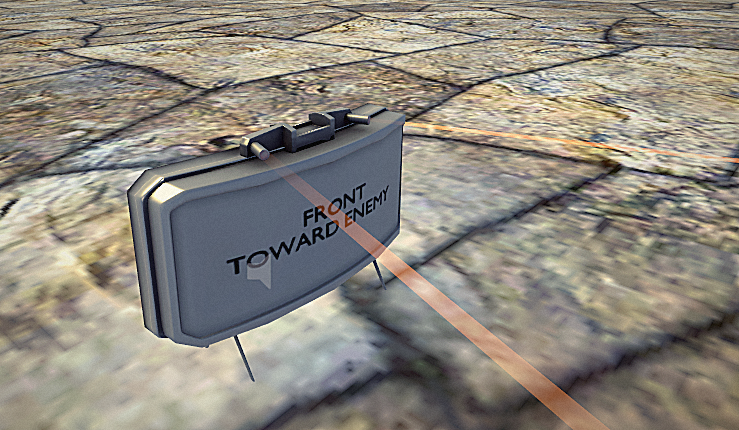 Claymore mine prop