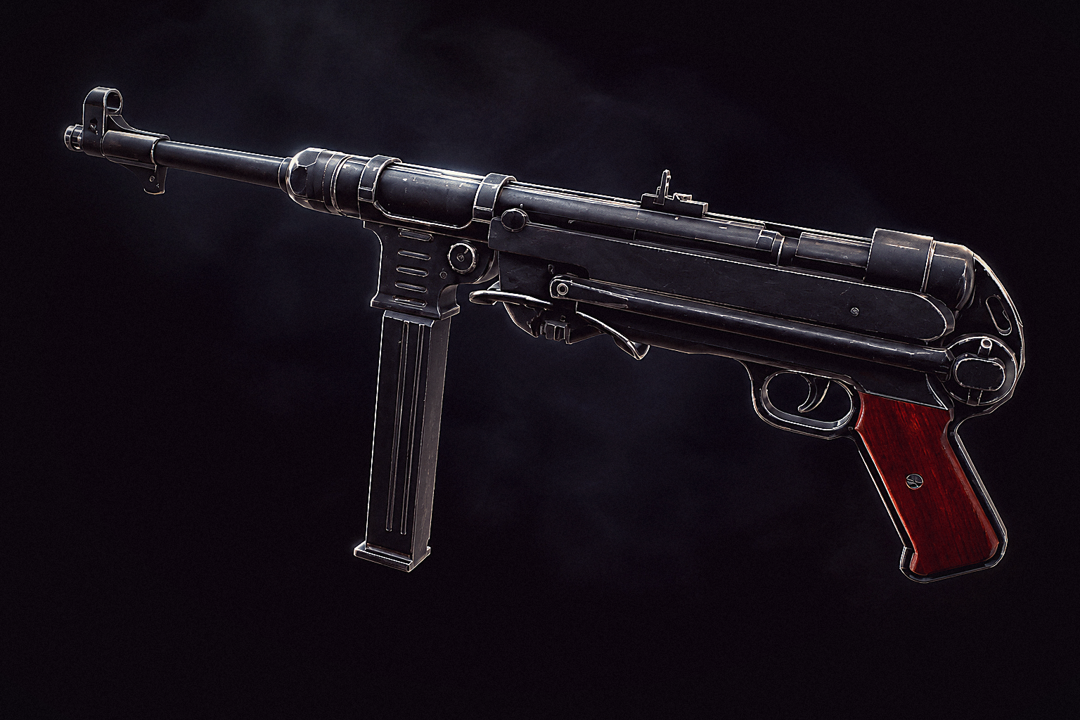 Game-ready MP40 model